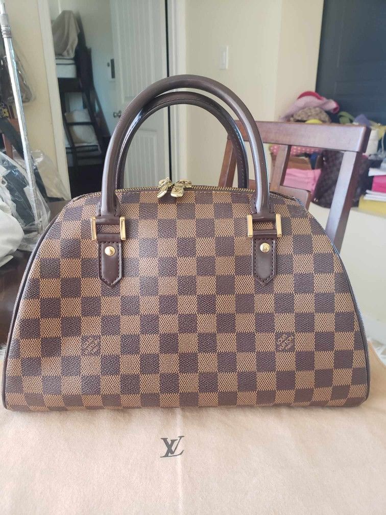 Authentic Louis Vuitton Damier Ebene Ribera M/M Size Handbag-USED(PRE-LOVED)