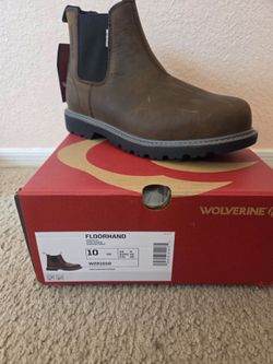 Wolverine Floorhand Romeo Steel Toe Boots - Size 10