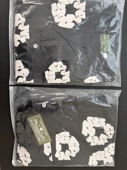 Black Denim Tears shorts and t shirt