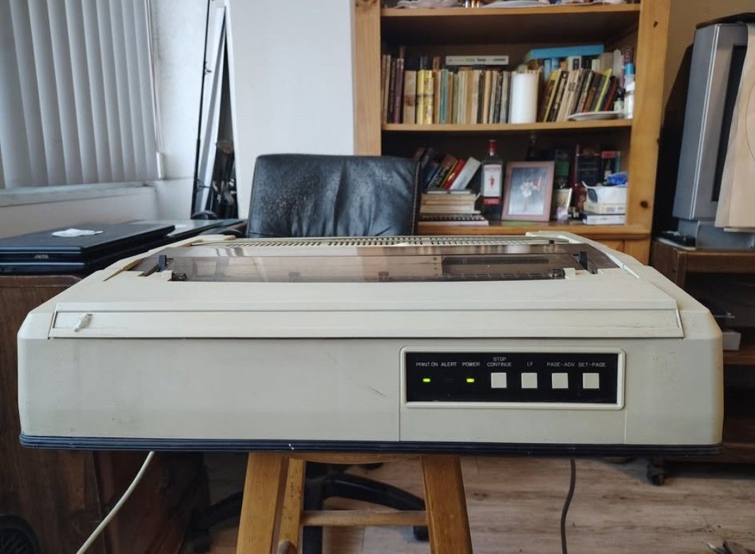 Vintage Daisy Wheel Impact Printer TEC BJ19BU - Toshiba