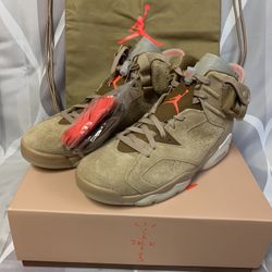 Jordan 6 Travis Scott British Khaki Size 10