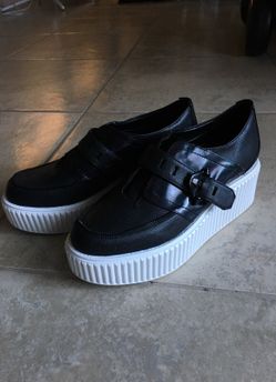 Circus Sam Edelman black leather creepers gorgeous 8