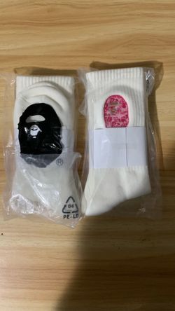 Pink bape socks