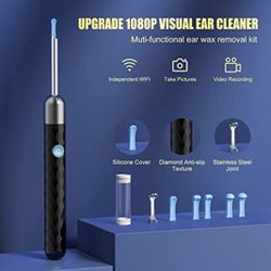 Ear Wax Removal Tool with 1080P Camera, 2022 Upgraded Visual Ear Cleaning Kit with 8 Pcs Ear Set 