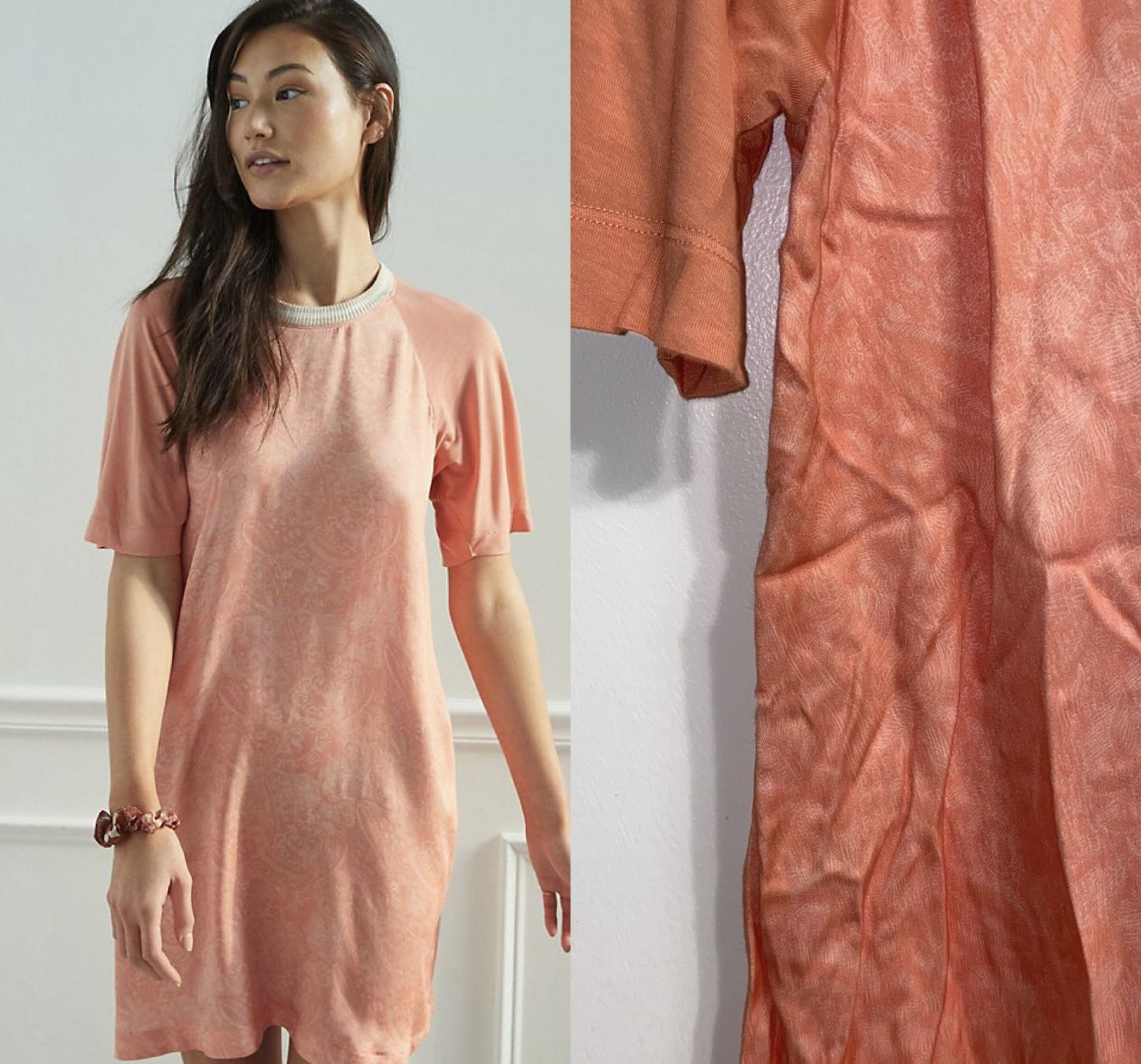 NWT $138 Anthropologie Pink Caspian Tunic Dress S