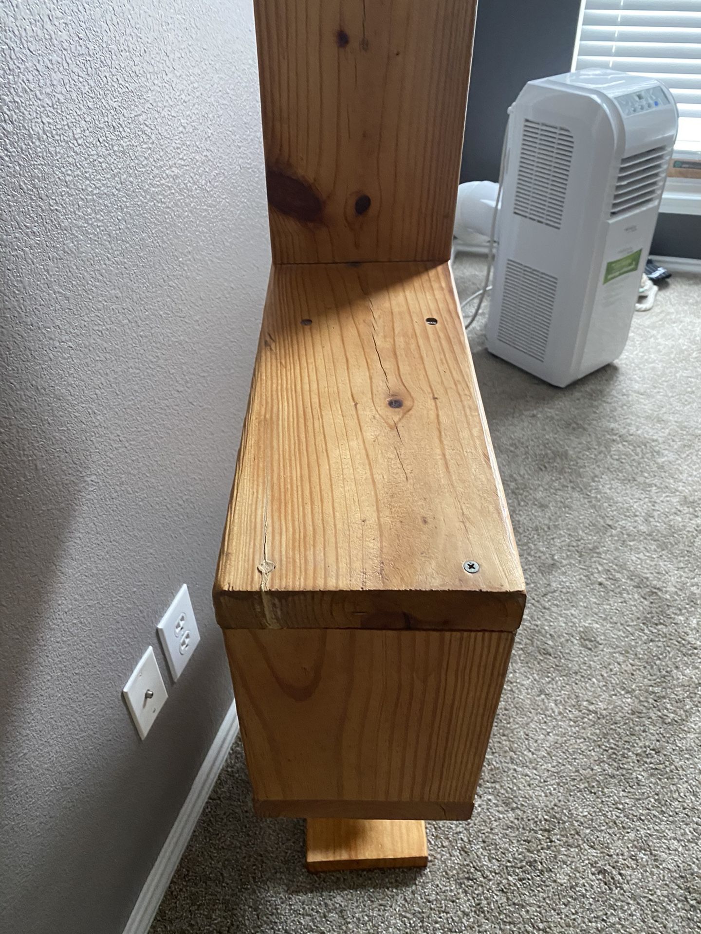 Wood shelves