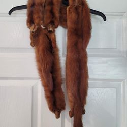 Vintage Mink Stole with 4 Pelts