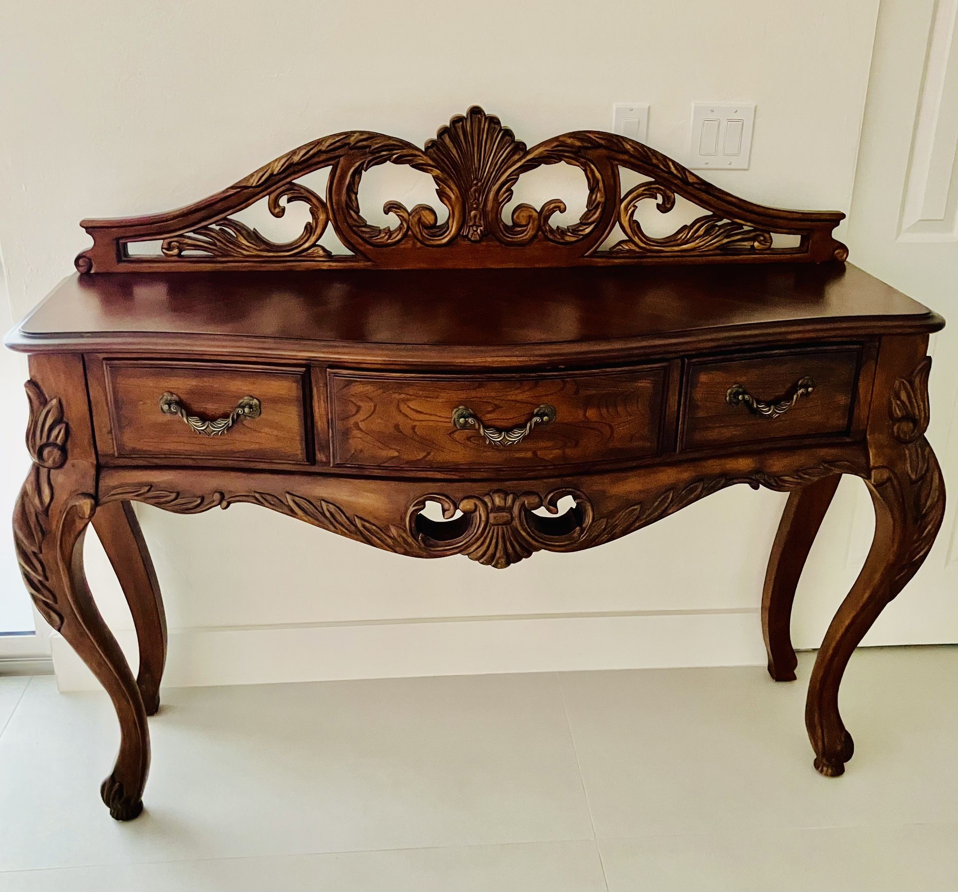 SOLID WALNUT CONSOLE TABLE 