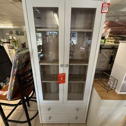 Brand New White Enclosed Cabinet