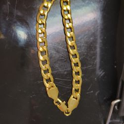 24k Gold Plated Cuban Link Bracelet 6mm [8"]