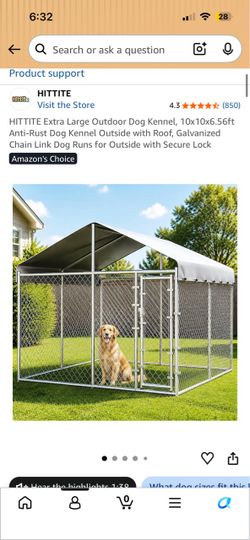 Outdoor Dog Kennal NEW!