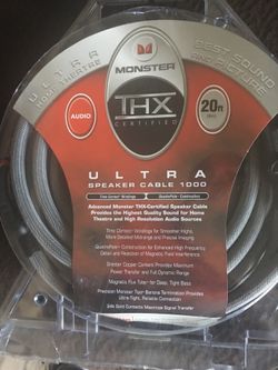 Monster 20ft Speaker Cable