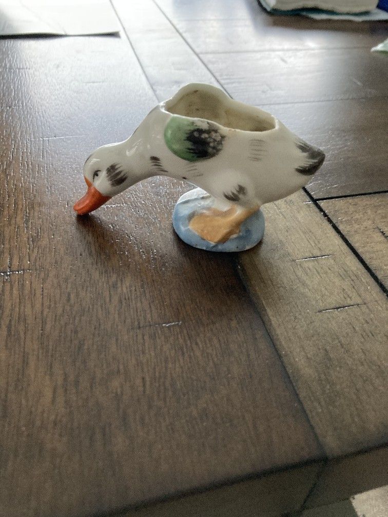 Small Ceramic Duck Planter
