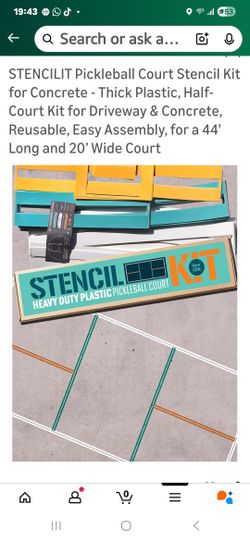 Pickleball Stencil Set