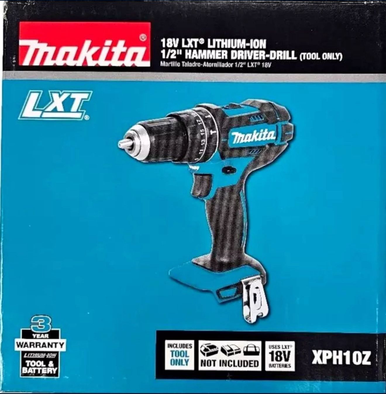 18V LXT Lithium-Ion 1/2 in. Cordless Hammer Driver Drill (Tool-Only)