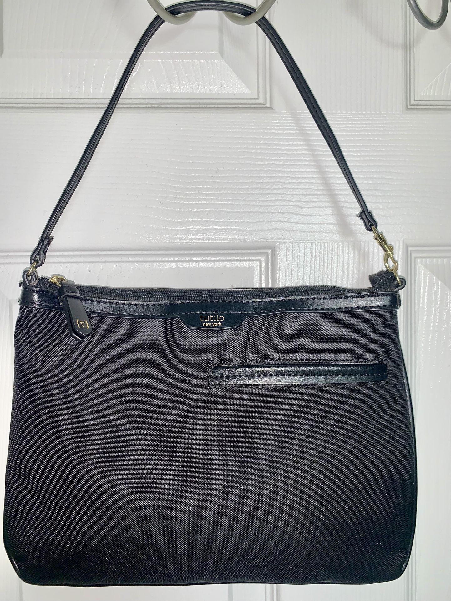 Tutilo Black Wristlet Clutch Pouch Bag