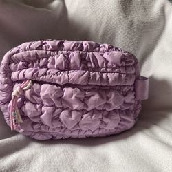 Purple misc makeup bag