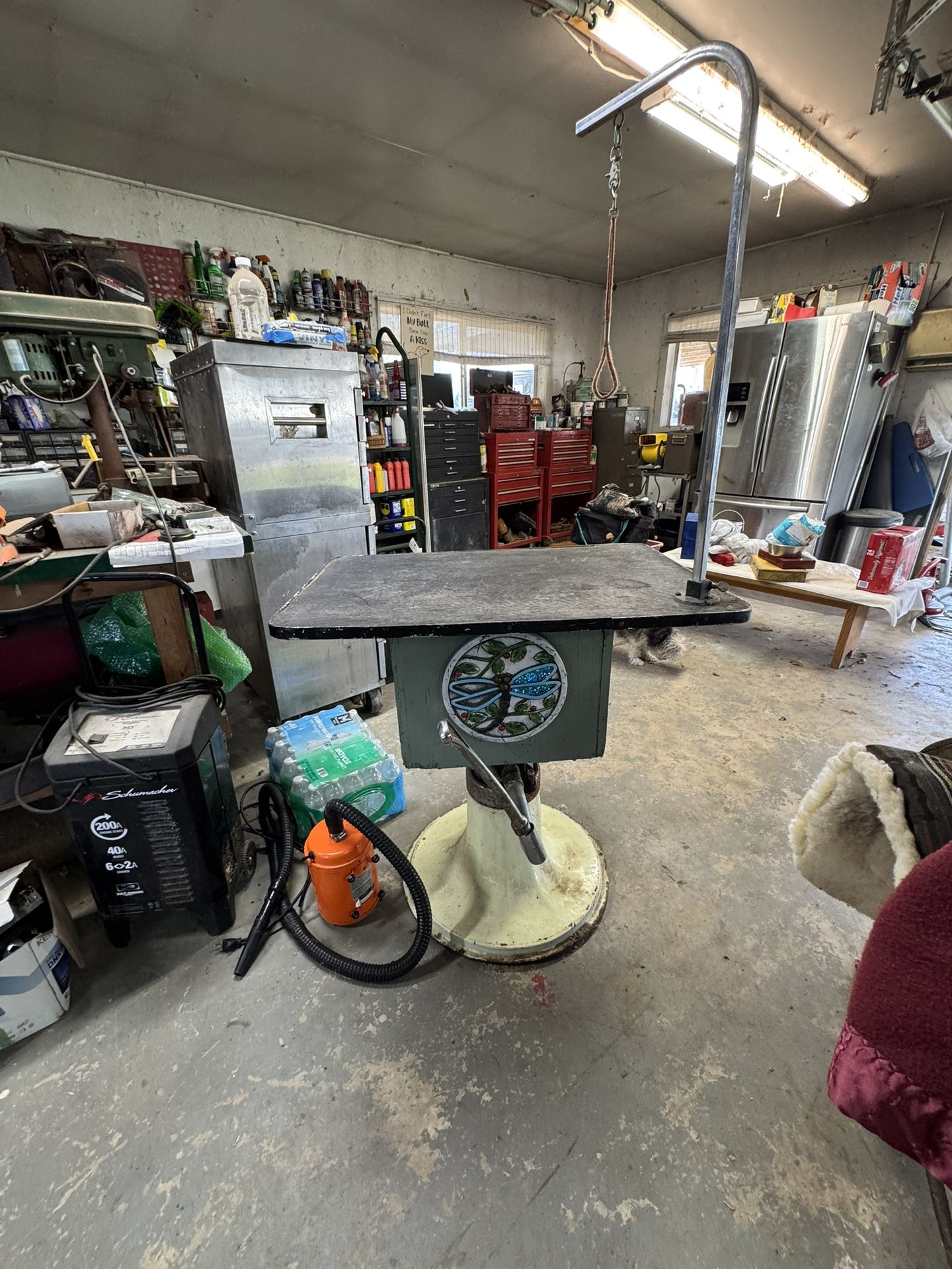 2- Grooming Tables, xL Pet Mate Kennel, Dryer w/o Stand