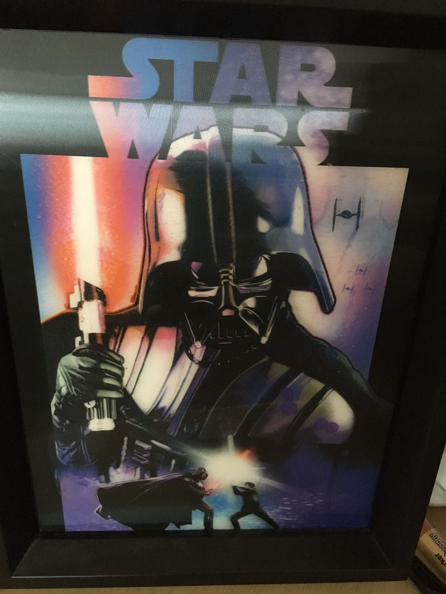 Star Wars 3D picture with black frame