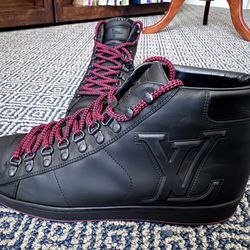 Louis Vuitton Suede Hightop Sneakers