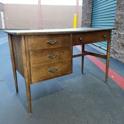 Vintage Mid Century Modern Laminate Top Desk