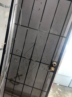 Security screen door