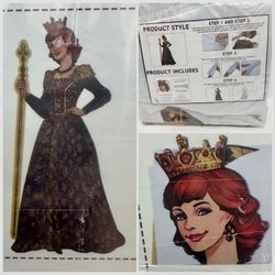 6 Feet Tall Jetec Royal Queen Cardboard Standup Halloween Decoration Display