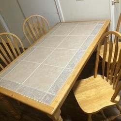 Dinning Table W/ 4 Chairs