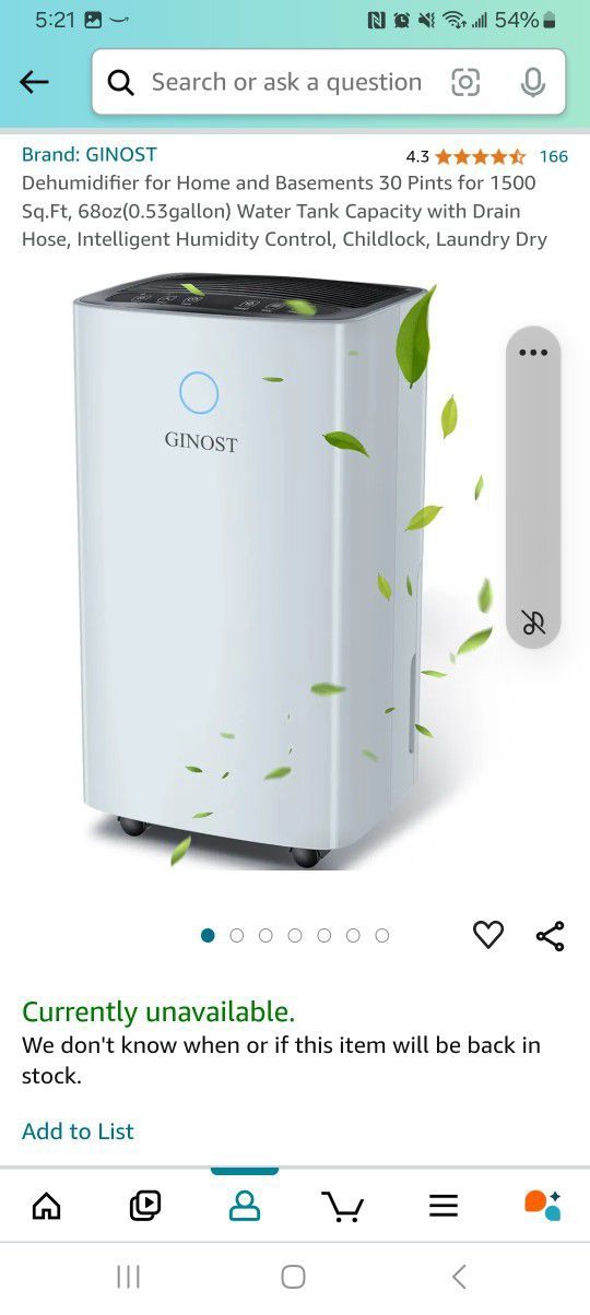 Dehumidifier - New In Box