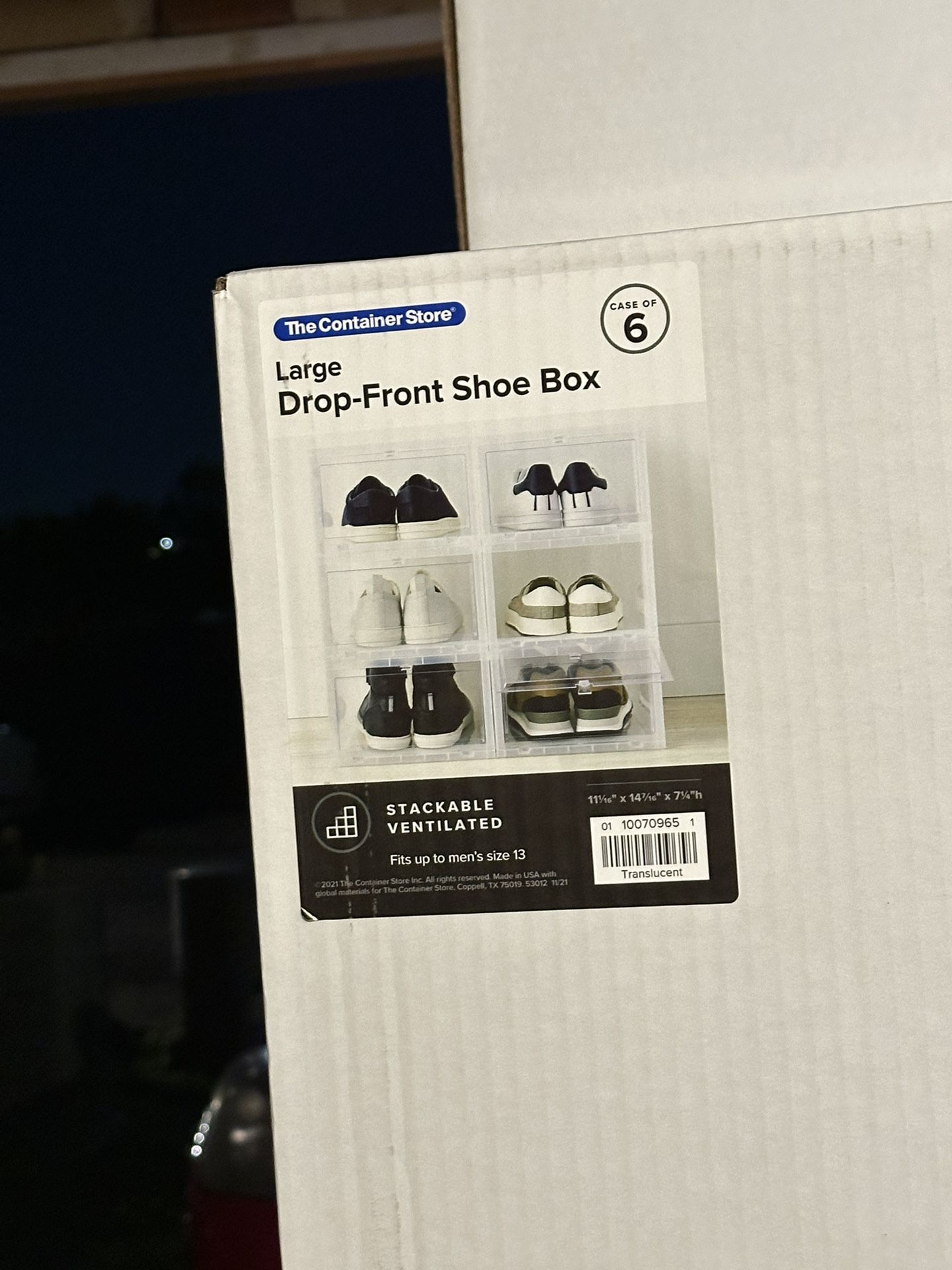 The Container Store LARGE Shoe Containers