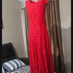 Prom Or Occasion Dress Red Size M 
