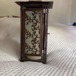 Bronze Candle Holder Lantern