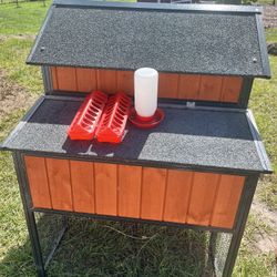 Producers pride chicken coop like new.