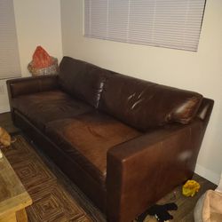 Leather Couch $350