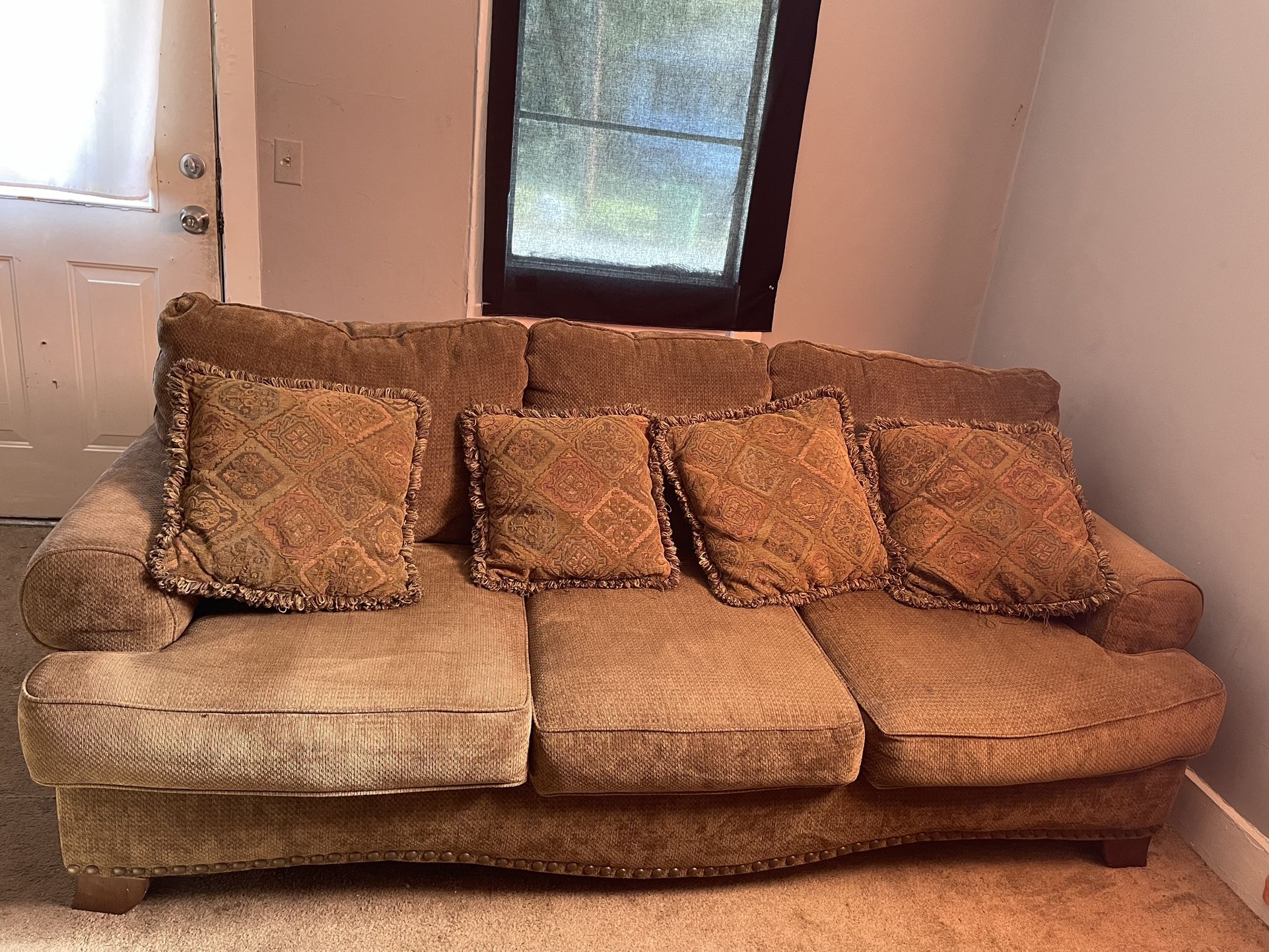 Couch and love seat
