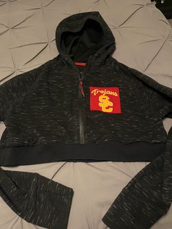 USC Cropped Hoodie