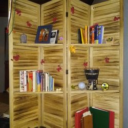 Room Divider With Shelves 