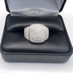 925 Sterling Silver 1.75CT MOISSANITE Men’s Ring Size 10