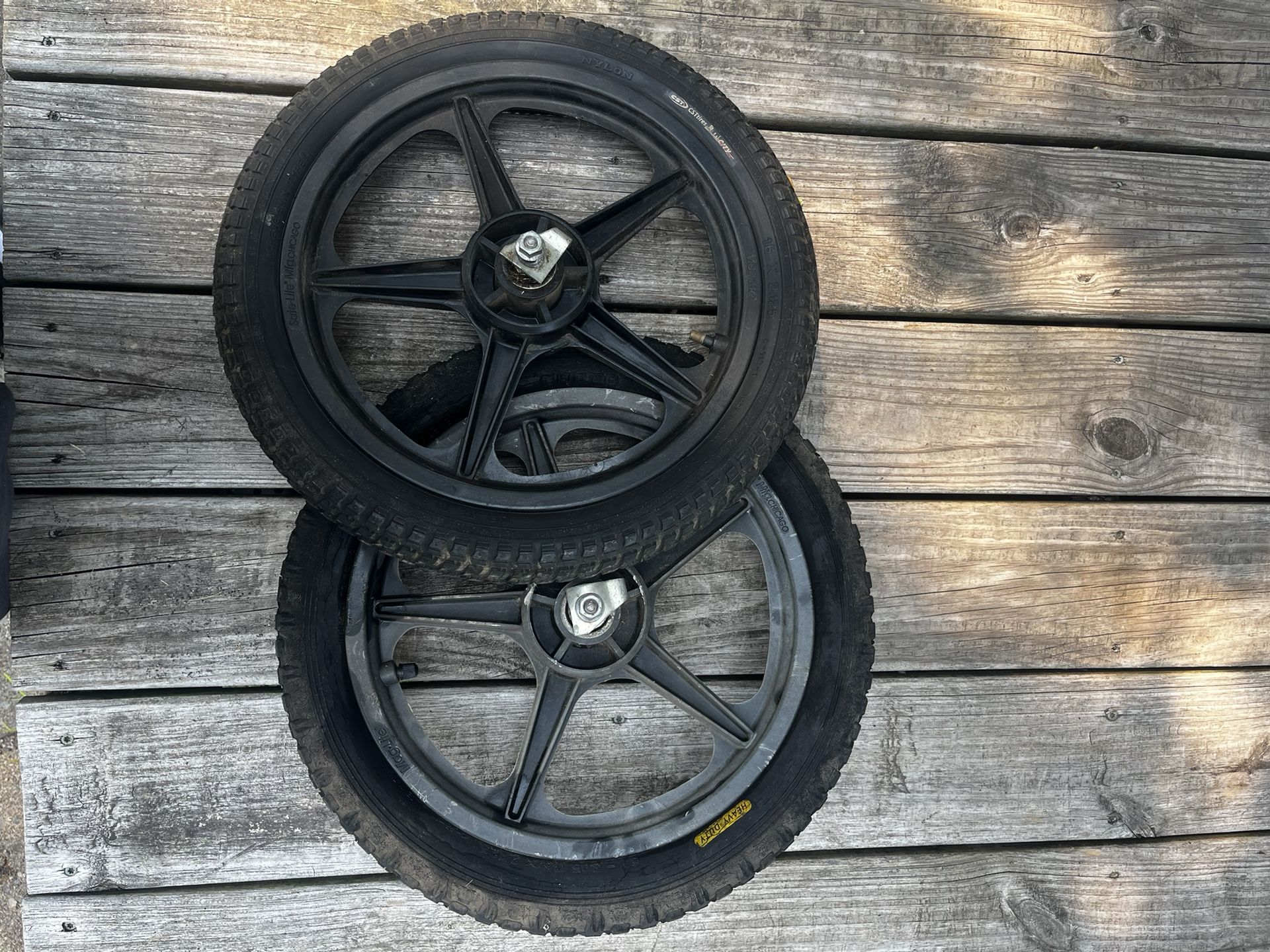 Pair of Mag-Lite Wheels