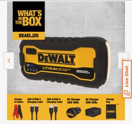 Dewalt portable battery jumper 2500A