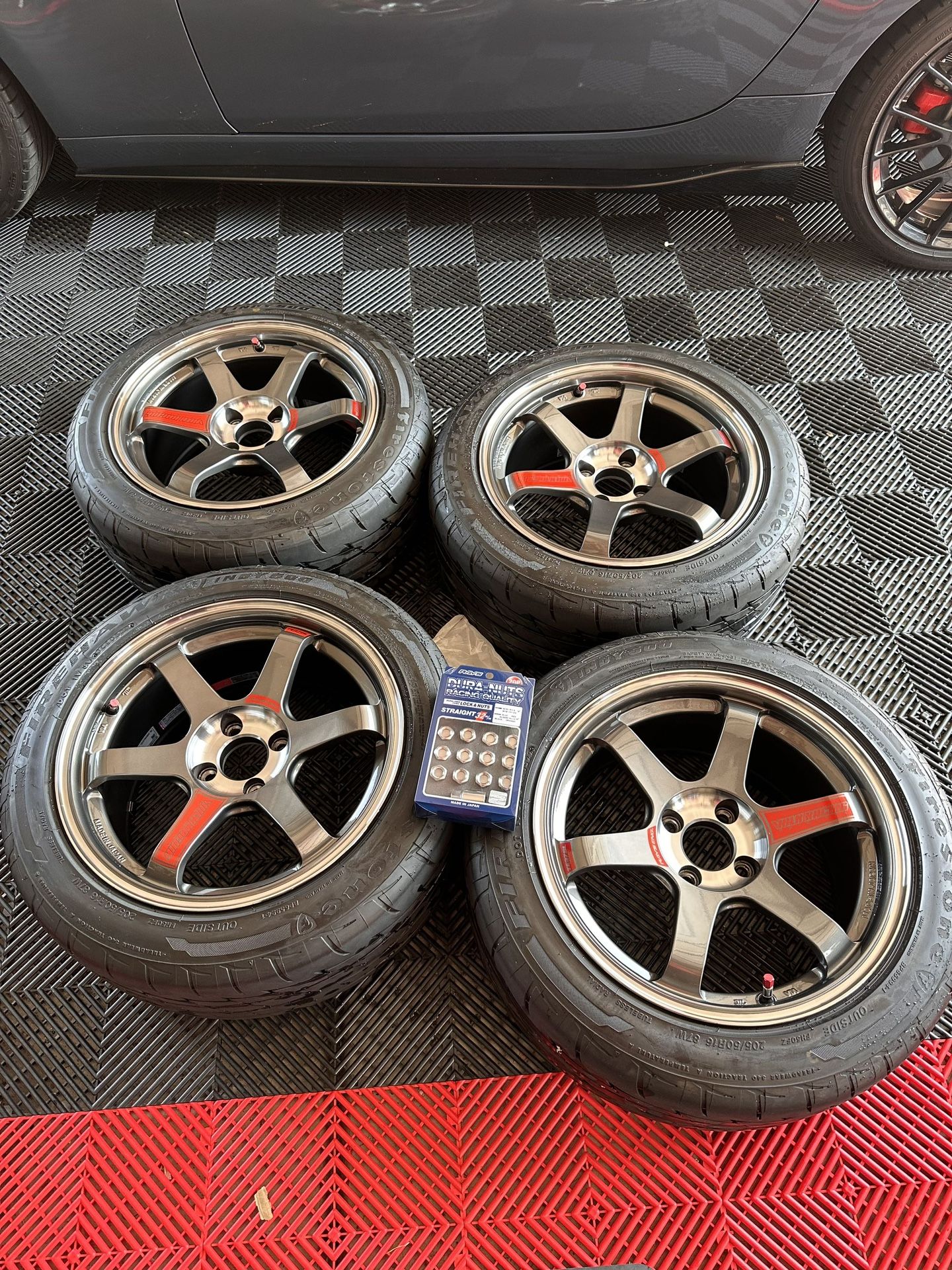Volk Racing Rays TE37 Sonic SL 16x8 +24 4x100 Miata Roadster MX5