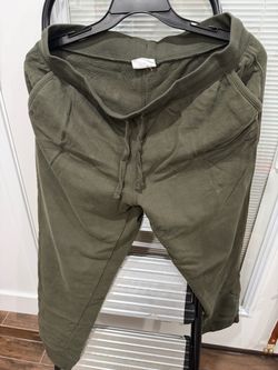 Olive Green Drawstring Sweatpants