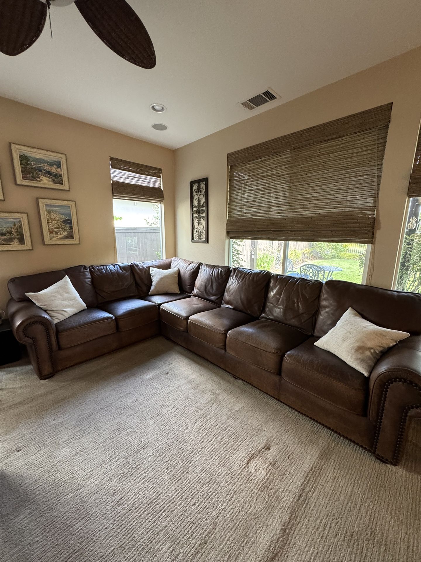 Leather Sectional Couch
