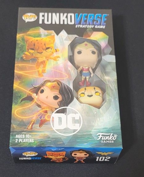 Funkoverse Strategy Game 102 – Wonder Woman vs. Cheetah (Great Condition, Complete)
