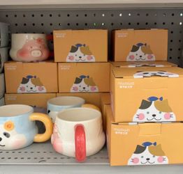 Niwawa Ceramic Mug with Cute Animal Design