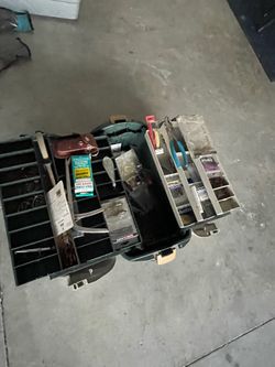 Large Tackle Box w/lures-hooks-more!