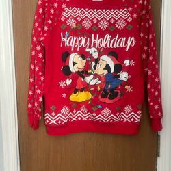 CHRISTMAS SWEATSHIRTS  YOUTH SIZE SMALL CHILDREN 3/5 BOTH  USE  ONCE 