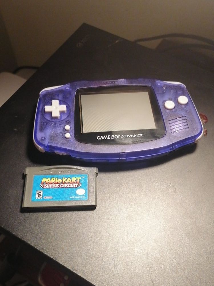 New Shell Refurbished Gameboy Advance With Mario Kart