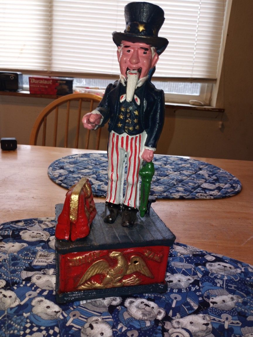 Replica Uncle Sam Cast Iron Bank