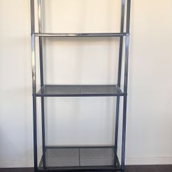 Glossy Black Metal Utility Stand 